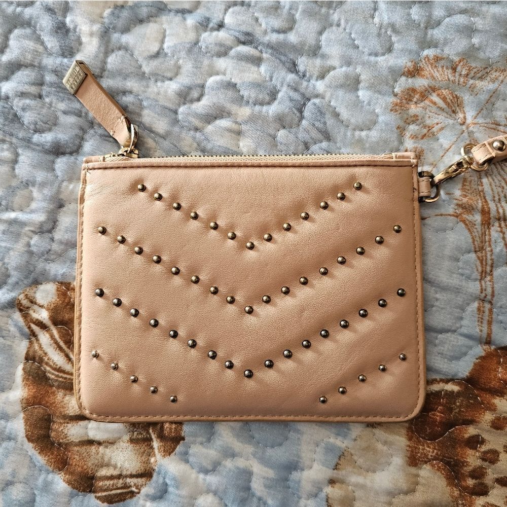 STUART WEITZMAN Studded Wristlet Glove Calf Leather